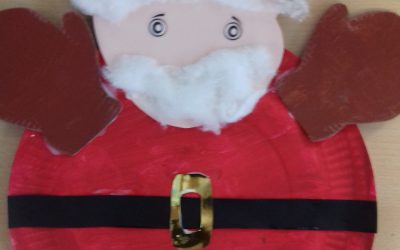 Père Noël en assiette carton