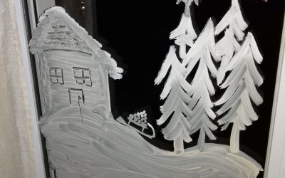 Recette de peinture de fenêtre pour Noël