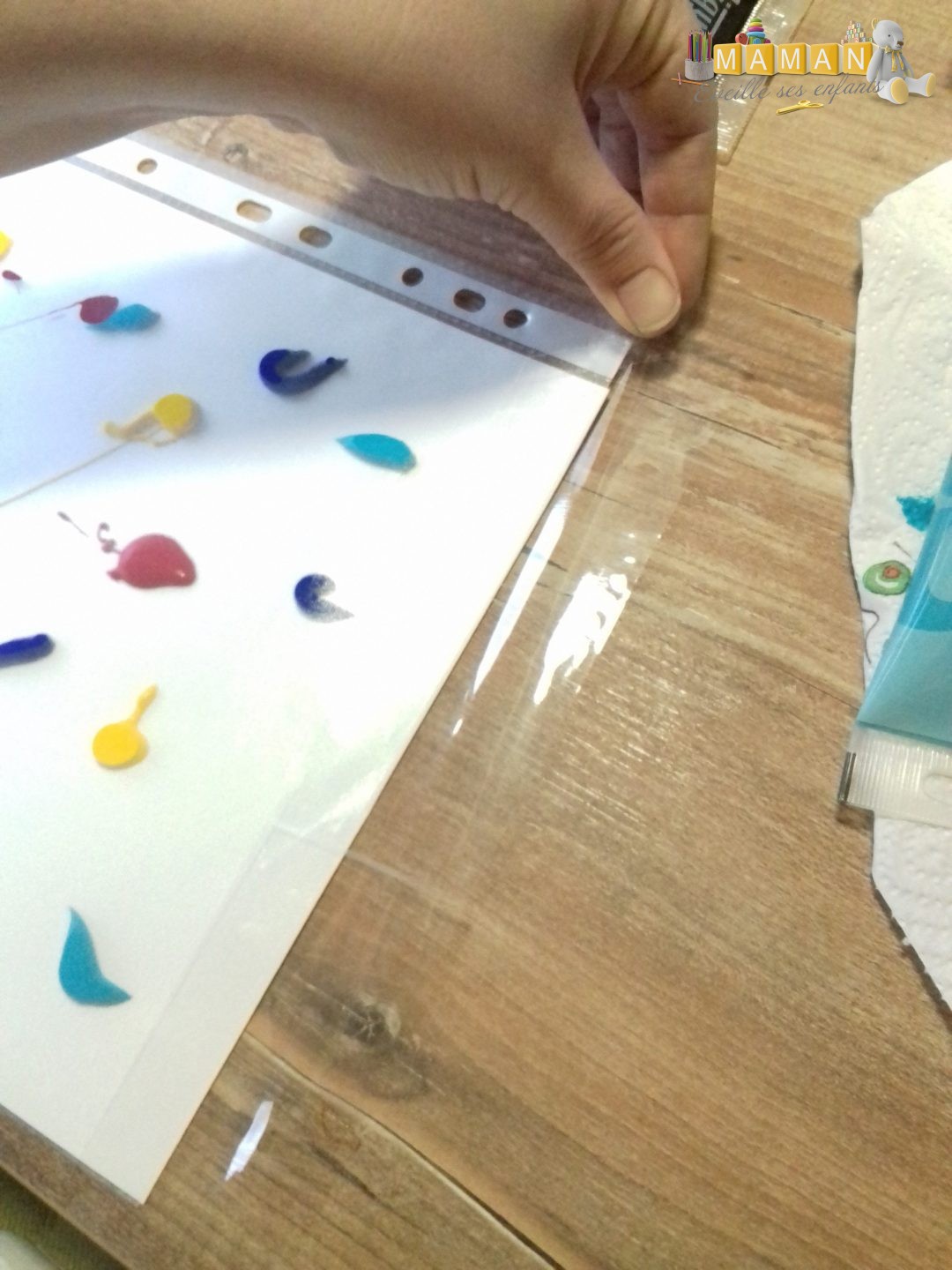 Peinture Propre Pour B b Maman veille Ses Enfants
