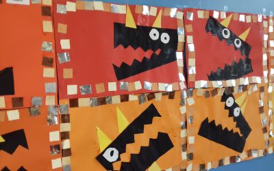 Arts visuels et atelier découpage sur le thème du loup