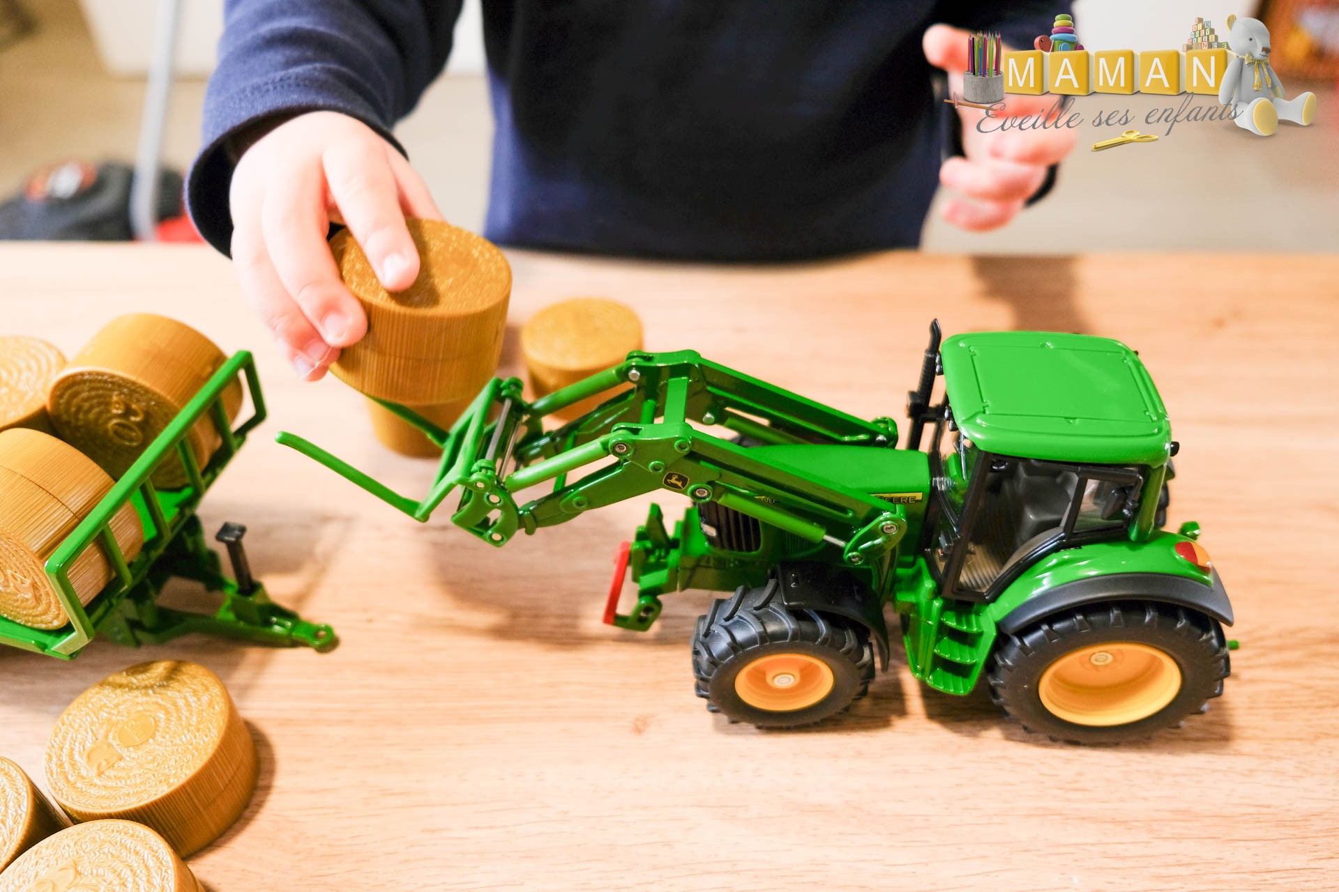 Coffret Mon Tracteur Et Ses Remorques GEGE AJ551 - Jouet Miniature Rare - France