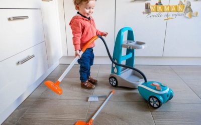 Le chariot de ménage SMOBY, un jouet pour les garçons ET les filles…