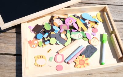 Puzzle éducatif magnétique en bois MECAPUZZLE