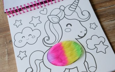 livre de coloriage peluche et crayons de couleur SES CREATIVE