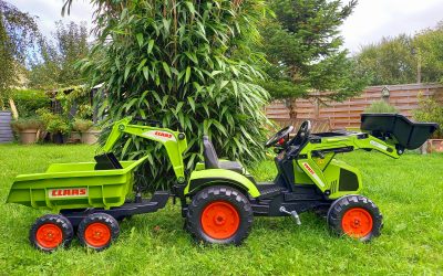 Mon tractopelle Claas avec excavatrice FALK