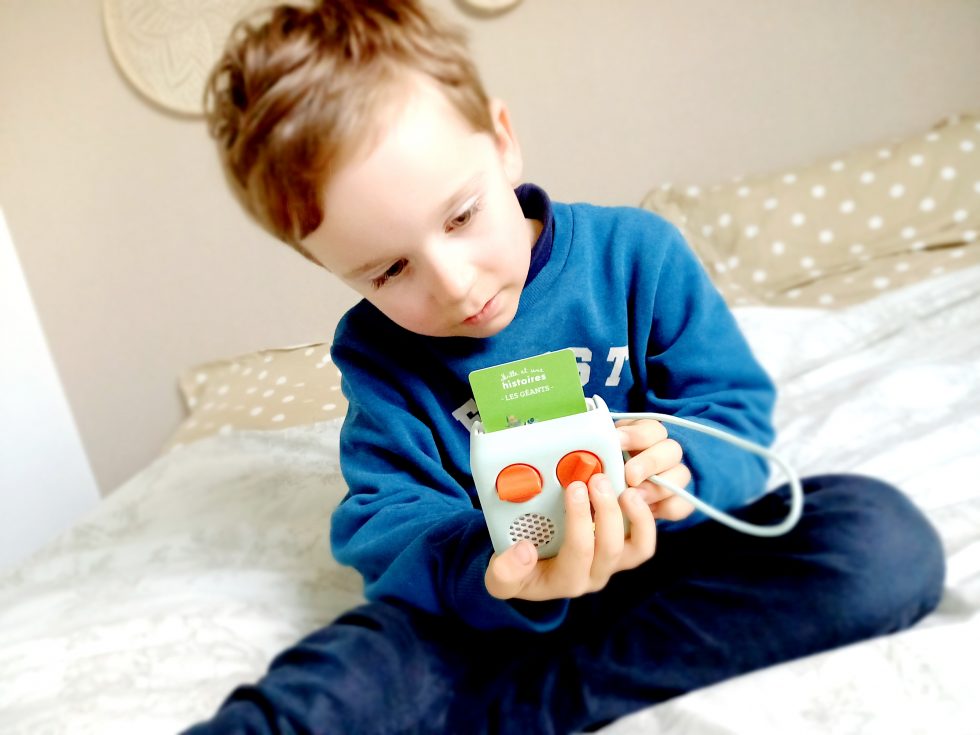 Étui Rigide De Protection Pour YOTO Mini - Coque Robuste Anti-chocs - Accès Aux Ports - Bleu Et Blanc - 7